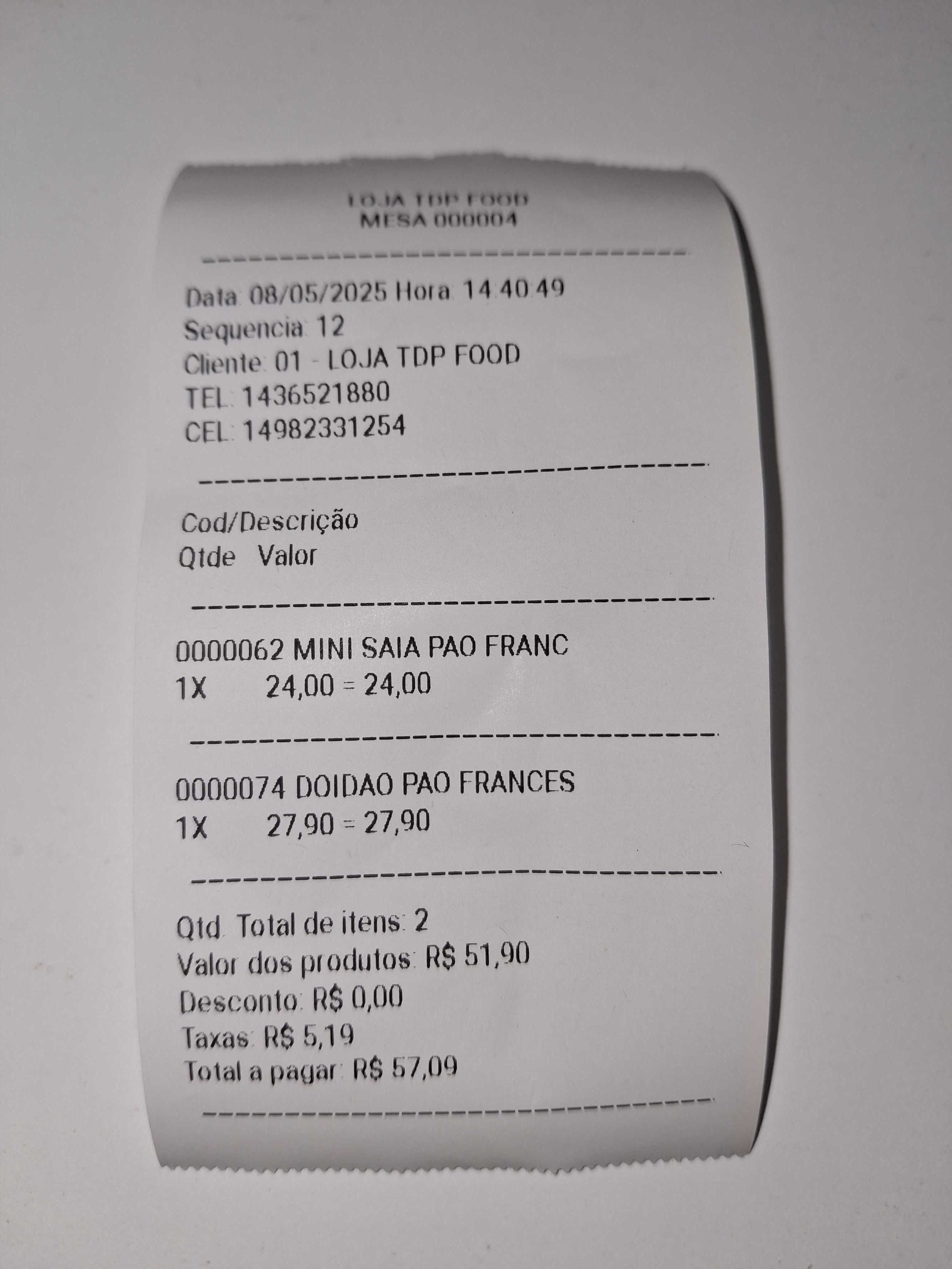exemplo relatorio pedido facilitec