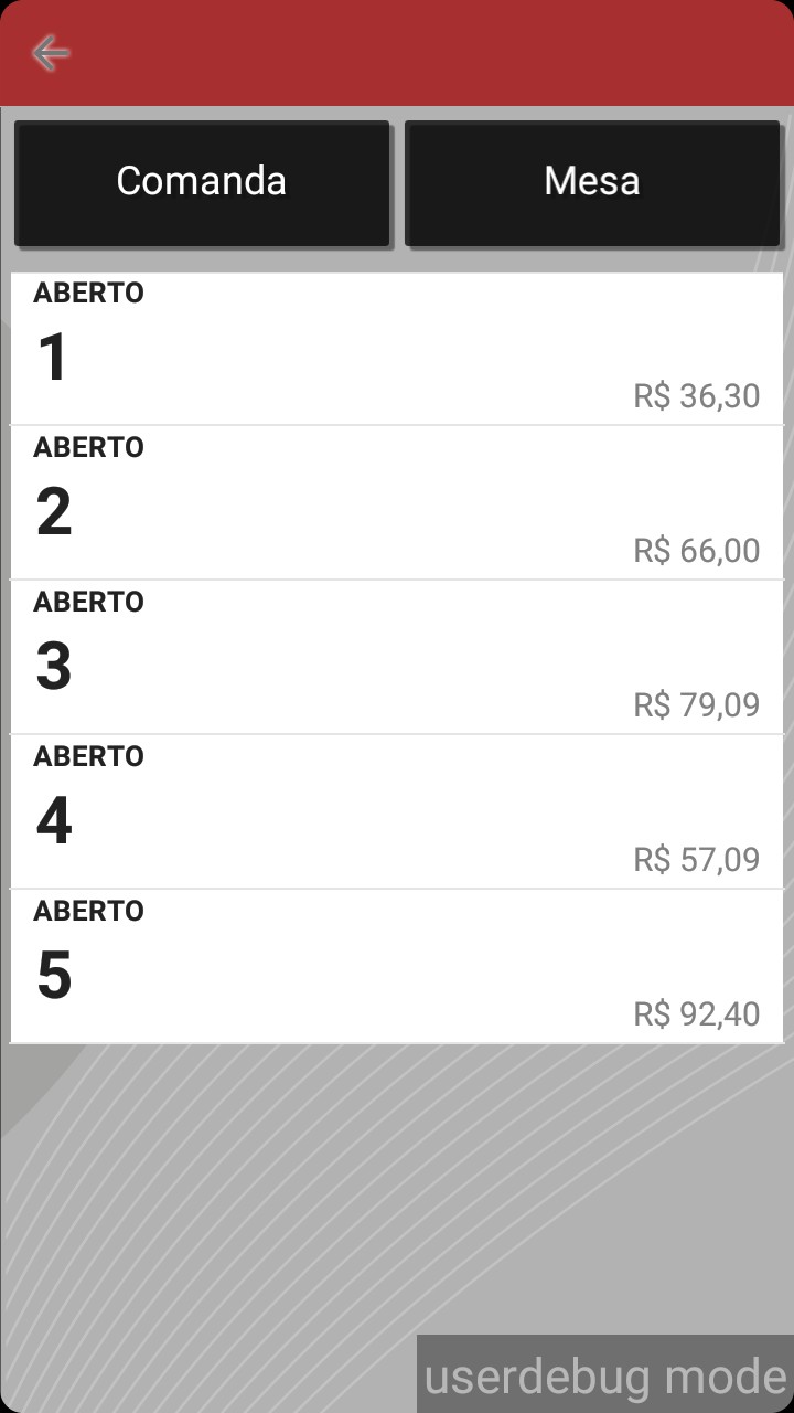 facilitec lista comandas recebimento