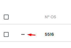botão do menu para edição de registro